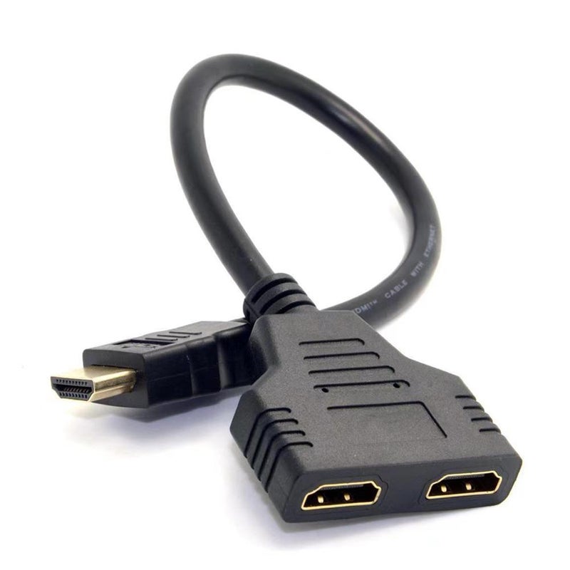 HDMI Splitter Cables Male 1080P to Dual Female 1 to 2 Way HDMI Splitter Adapter Cable for Dual Monitor/TV, Game Console, PC, Blu-ray Player - Image 4